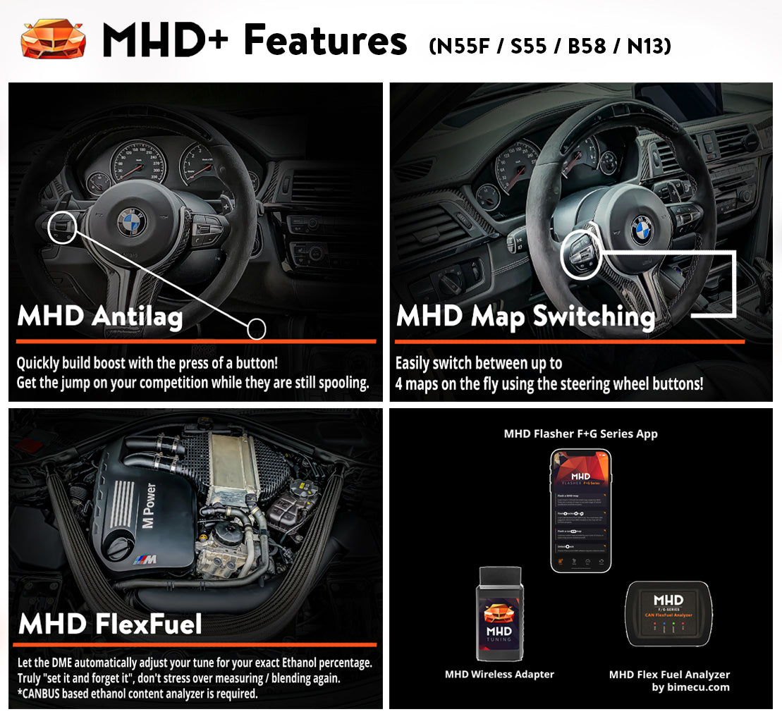 MHD Super Tuning License for BMW N13 Engine Flash Performance Remap