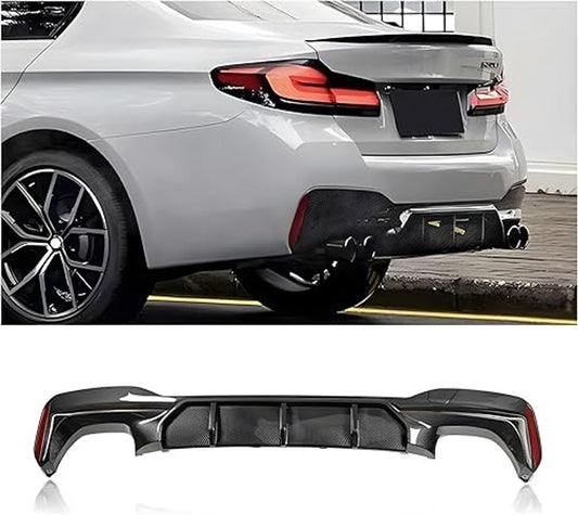 Bmw G30 2017-2023 5 Series M5 Dry Carbon Fiber Rear Conversion ( CF Diffuser + CF Exhaust Tips)